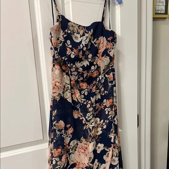 XL Floral Navy Dress summer - Picture 1 of 6